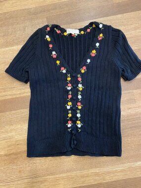 Sezane Iliana Organic Cotton Cardigan